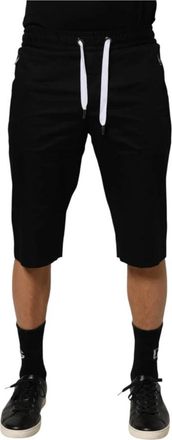 Dolce & Gabbana Cotton Stretch Bermuda Shorts - Heren - Korte Broeken - Zwart - S - Katoen - Korte Broeken