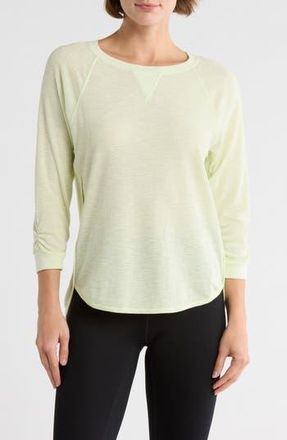 DKNY Slub Waffle High-Low T-Shirt in Iced Pear at Nordstrom Rack, Size X-Small