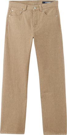Jacquemus Beige Straight Fit Cotton Jeans