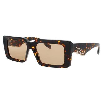 Karl Lagerfeld Ladies Brown Rectangular Sunglasses KLKL6180SN232