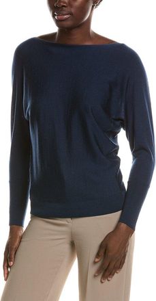Lafayette 148 New York Bateau Neck Dolman Wool & Silk-Blend Sweater