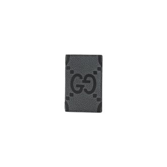 Gucci Leren Kaarthouder Portemonnee - Heren - Portefeuilles - Zwart - ONE Size - Leer - Accessoires
