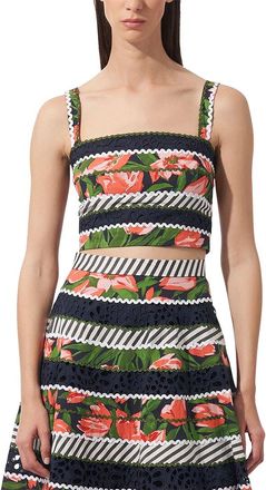 Carolina Herrera Thick Strap Crop Top