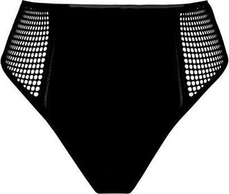 Wolford Net & Ribs Swim Brazilian H. W