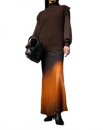 Liviana Conti The Devon Knit Vest In Brown
