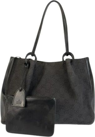 Gucci Pre-owned Tote Bags, female, Black, Size: ONE SIZE Pre-owned Tote Bag