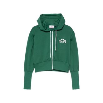 GCDS Zip-up Logo-print Hoodie