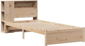 vidaXL Cama con estantería sin colchón madera maciza de pino 100x200cm Vidaxl