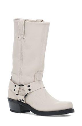 Frye Harness Square Toe Boot in Stone at Nordstrom Rack, Size 9.5