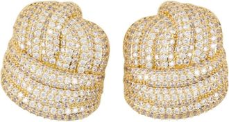 Self Portrait Oorbellen met geknoopt effect - Goud