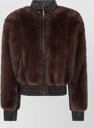 Zimmermann paneled faux fur jacket