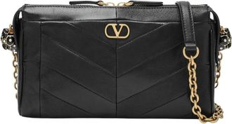 Valentino Garavani Panthea Kleine Schoudertas - Dames - Schoudertassen - Zwart - ONE Size - Leer - Tassen