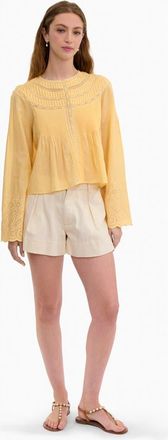 Rebecca Taylor Sabine Blouse in Daisy Yellow at Nordstrom, Size X-Small