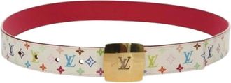Louis Vuitton Pre-owned Belts, female, Multicolor, Size: ONE SIZE Pre-owned Monogram Multicolor Canvas Belt