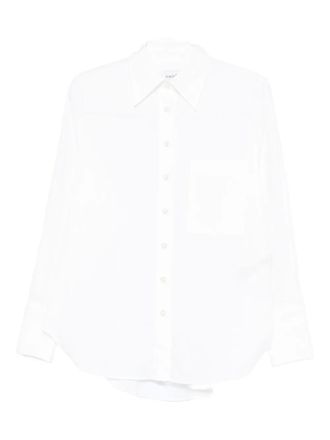 Amish button-front pocket shirt - White