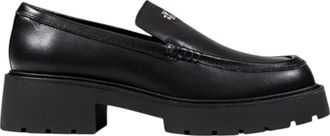Calvin Klein Jeans Moderne Loafers met Brede Hak - Dames - Loafers - Zwart - 40 EU - Leer - Schoenen