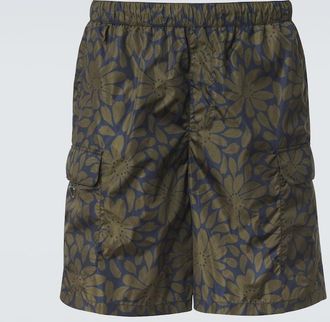 Prada Re-Nylon floral swim trunks