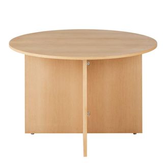 Maisons du monde Mesa de comedor redonda plegable 6 personas L. 120/65