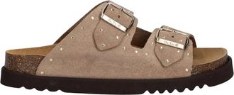 Scholl Beatriz Slider - Dames - Sandalen - Beige - 37 EU - Leer - Schoenen