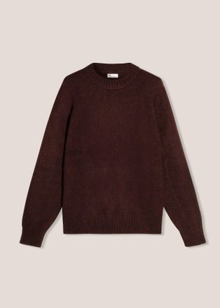 Doppiaa Aappio Burgundy Wool And Alpaca Sweater