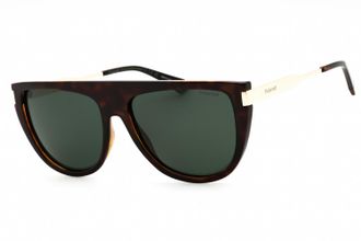 Polaroid Polarized Green Browline Ladies Sunglasses PLD 6221/S/X 0086/UC 57