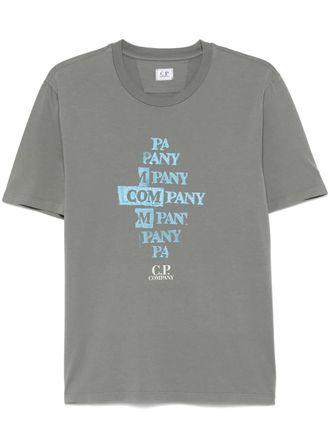 Tシャツ・カットソー C.P. Company Cotton T-shirt with print on the back C.P Company Hood Print Cotton T-Shirt Black