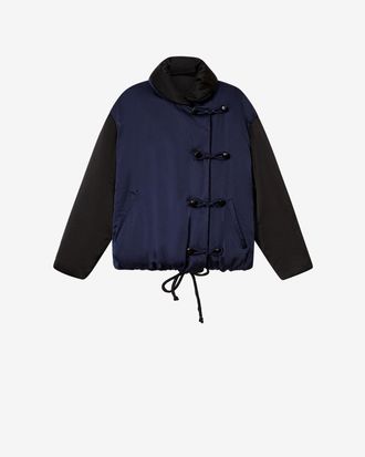 Isabel Marant Manteau Bleza En Soie - Femme - Nuit - Taille 34 - Isabel Marant