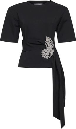 Giuseppe Di Morabito Giuseppe di Morabito T-shirts en Poloshirts - Dames - T-shirts - Zwart - S - Polyester - Tops