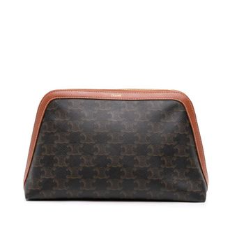 Celine Pre-owned Celine Triomphe Coated Canvas Clutch Ladies GPSH6VL5470E8JDY
