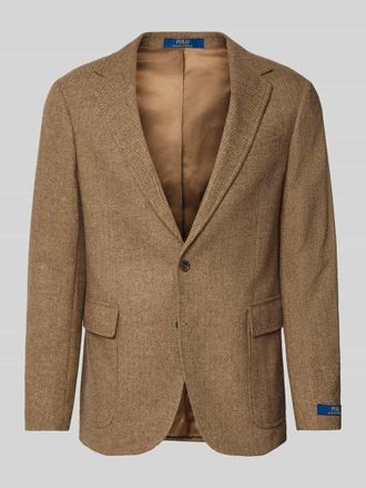 Polo Ralph Lauren Wollsakko mit Pattentaschen Modell HERRINGBONE in Hellbraun, Gr&ouml;&szlig;e 44