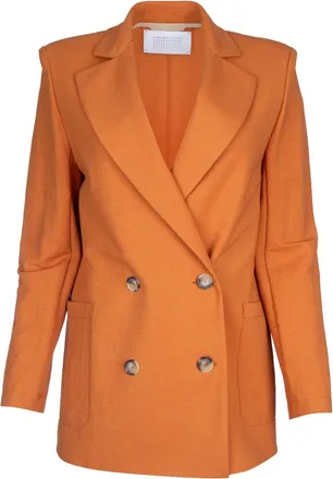 Harris Wharf London Women Oversized D.B. Blazer With S.P. Rayon