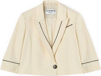 Motivi Spencer Jas - Dames - Blazers - Wit - XS - Katoen - Jassen