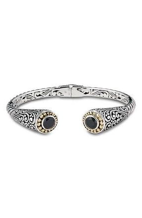 Samuel B. Tipped Two-Tone Bangle in Black at Nordstrom Rack