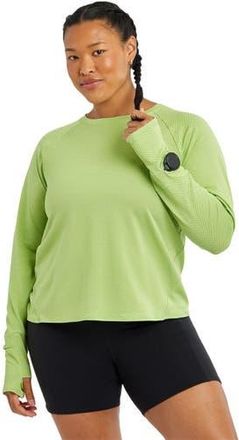 Oiselle Flyout Long-Sleeve Shirt - Womens in Limelight at Nordstrom, Size X-Small