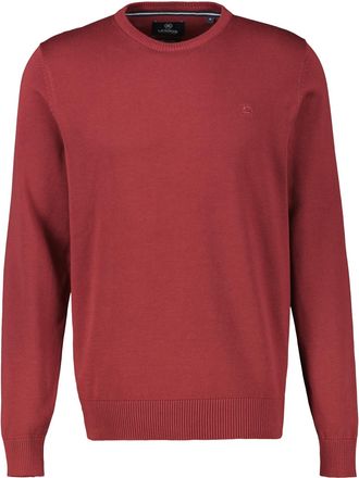 Lerros Strickpullover LERROS Crewneck Strickpullover, Herren, Gr. XXL, scandinavian rot, 100% Baumwolle, Pullover Strickpullover, Weicher Strick-Pullover, Ru