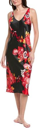 Natori Empress Print Satin Gown