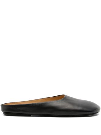 Mars&egrave;ll Bama square-toe mules - Black