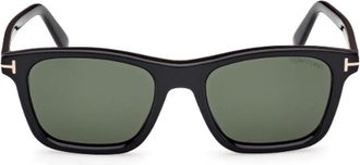 Tom Ford Barron Zonnebril - Dames - Zonnebrillen - Zwart - 54 MM - Accessoires