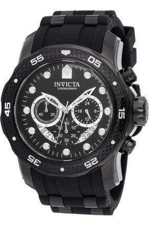 Invicta Pro Diver 35417 Heren Horloge - Quartz Uurwerk - Roestvrij Staal met zwarte Wijzerplaat - 48mm