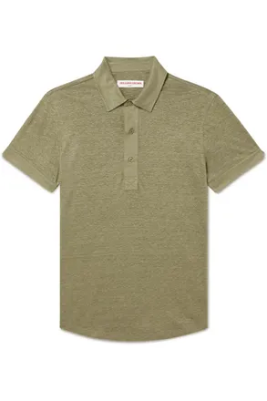 Orlebar Brown Sebastian Linen-Jersey Polo Shirt