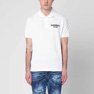 Tシャツ・カットソー Dsquared2 White Polo Shirt With Classic Coll Dsquared2: White T-Shirts now up to −60% | Stylight