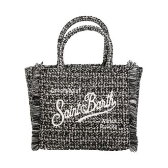MC2 Saint Barth Tassen, Dames, Zwart, ONE Size, Tweed, Vanity Tweed Schoudertas