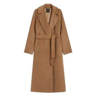 Max Mara Tempera Jas - Dames - Mantels - Bruin - Maat: S Wol