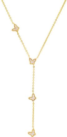 Queen Jewels Mother of Pearl Y-Drop Necklace in Gold at Nordstrom Rack