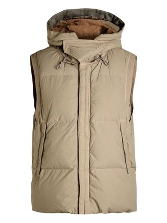 Ten c Boreal bodywarmer met capuchon - Beige