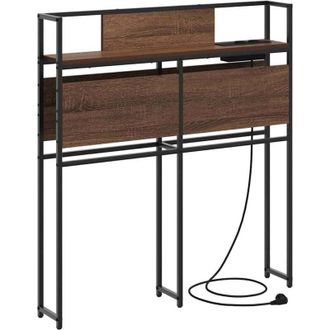 vidaXL Cabecera de almacenamiento con cabecera Marrón roble 75 cm Vidaxl