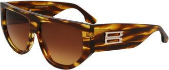 Victoria Beckham Brown Acetate Womens Sunglasses