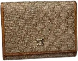 Celine Pre-owned Wallets, female, Beige, Size: ONE SIZE Pre-owned Canvas Wallet