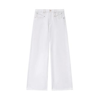 Isabel Marant Lemony Trousers - female - Isabel Marant - Wide Jeans - White - S - Jeans