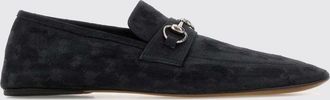 Gucci Mocassino Ragazzo in tessuto monogram con dettaglio Morsetto